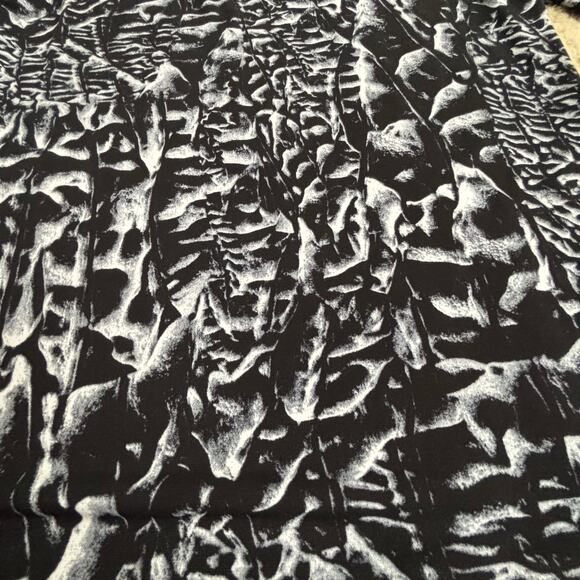 Carmen Marc Valvo black & white casual top size M 3/4 sleeves classic stretch - Picture 5 of 7